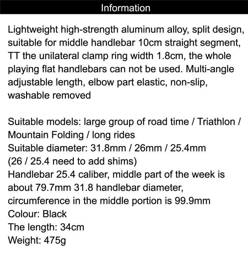 Road Cycling Handlebar with Rest Pads